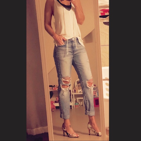 Current/Elliott Denim - Current/ Elliot boyfriend cropped